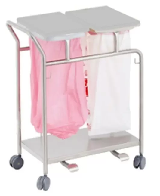 Double Waste Trolley, Pedal Operated