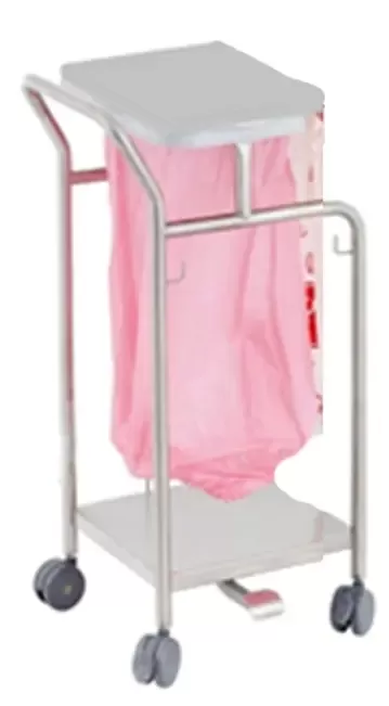 Single Waste Trolley, Pedal Operated